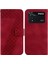 Için Xiaomi Poco M4 Pro 4g Pu Deri Flip Folio Kabartmalı Telefon Kılıfı (Yurt Dışından) 1