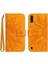 Samsung Galaxy A10/M10 Kabartmalı Ayçiçeği Lüks Pu Deri Flip Case Telefon Kılıfı (Yurt Dışından) 1