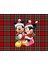 Minnie ve Mickey Mouse Desenli Amerikan Servisi Dikdörtgen 35 x 50 cm 1