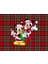 Minnie ve Mickey Mouse Desenli Amerikan Servisi Dikdörtgen 35 x 50 cm 1