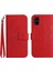 Kart Yuvaları Tutucu Kısa Kayış Kabartmalı Pu ile Samsung Galaxy M51 Için Kılıf (Yurt Dışından) 1