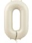 Rakam Folyo Balon 0 Rakamı Krem 76 cm 34 Inc 1