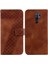 Telefon Kılıfı Için Xiaomi Redmi 9 Kabartmalı Desen Cüzdan Flip Folio Kapak Pu (Yurt Dışından) 1