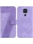Telefon Kılıfı Için Xiaomi Redmi Not 9 Kabartmalı Desen Pu Deri Kart Yuvası (Yurt Dışından) 1