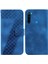 Telefon Kılıfı Için Xiaomi Redmi Not 8 Kabartmalı Desen Kart Yuvası Fonksiyonu Pu (Yurt Dışından) 1