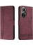 Honor 50 Pro El Kayışı Için Telefon Kılıfı Pu Deri Flip Folio Cüzdan Kart (Yurt Dışından) 1
