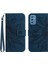 Samsung Galaxy M52 Kısa Kayış Kabartmalı Ayçiçeği Lüks Pu ile (Yurt Dışından) 1