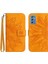 Samsung Galaxy M52 Kısa Kayış Kabartmalı Ayçiçeği Lüks Pu ile (Yurt Dışından) 1