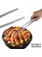 30CM Tarzı cm Düz Dişli Cımbız Barbekü Paslanmaz Çelik Uzun Yemek Maşası Ev Bahçe Mutfak Barbekü Aracı (Yurt Dışından) 2