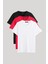 Metalıc Erkek Çok Renkli T- Shirt Regular Fit Rahat Kesim V Yaka 3'lü Basic Tişört Paketi 1