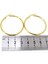 36MM Kadın Halka Çelik Küpe Çifti Italyan Kilitli MSE27 4