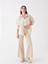 Oversize Uzun Basic Gömlek Beige 1