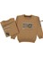 Erkek Çocuk Baskılı Collage Açık Kahve Sweatshirt 1