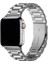 Apple Watch Seri 2/3/4/5/6/7/8/9/se 38 40 41MM Paslanmaz Çelik Klipsli Ayarlanır Pim Metal Kordon 1