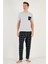 Ekoseli Regular Fit Kısa Kollu Pijama Takımı Erkek Pijama Takımı 6572002 4