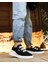Erkek Siyah Üç Bantlı Sneaker Taban Mevsimlik Günlük Ayakkabı 1