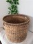 Dekoratif Yuvarlak Kulplu Sepet Saksılık 35X29CM 2