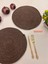 Amerikan Servis Sunum Supla 6'lı Set 32 cm Kahverengi 1