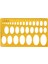 5AC1100488 Stili Elips Oval Şablon Geometri Üniversite Matematik Ölçme Aracı Stencil Cetvel Öğrenci Dxab (Yurt Dışından) 1