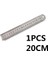 20CM Tarzı Dikiş Ayağı Dikiş cm Paslanmaz Çelik Metal Düz Cetvel Cetvel Aleti Hassas Çift Taraflı Ölçme Aleti (Yurt Dışından) 1