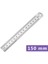 150MM Tarzı Çift Taraflı Paslanmaz Çelik Düz Cetvel Metal Ölçekli Hassas Ölçme El Aleti Kırtasiye Çizim Aksesuarı (Yurt Dışından) 1