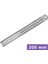 200MM Tarzı Çift Taraflı Paslanmaz Çelik Düz Cetvel Metal Ölçekli Hassas Ölçme El Aleti Kırtasiye Çizim Aksesuarı (Yurt Dışından) 1