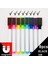 E 8 Adet Siyah Stil 8 Adetlot Renkli Siyah Okul Sınıf Malzemeleri Manyetik Beyaz Tahta Kalem Işaretleyiciler Kuru Silgi Sayfaları Çocuk Cetvel Kalemi (Yurt Dışından) 3