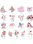 Pembe Tema 35 Adet Sticker 4