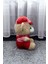 Adm Store Peluş Ayıcık Peluş Büyük Boy 38 cm Hugs Baby Kırmızı Elbiseli Peluş Ayıcık Peluş Büyük Boy 38 cm 3