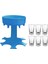 Mavi 2 Tarzı 6 Shot Cam Dispenseri ve Tutucu Şarap Viski Bira Dispenseri Raf Bar Aksesuarı Içme Partisi Oyunları Dispenser Içme Araçları (Yurt Dışından) 1