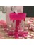 Pembe Tarzı 6 Shot Cam Dispenser Tutucu Caddy Likör Dispenseri Taşınabilir Dispenser Parti Hediyeleri Bar Aksesuarı Içme Oyunları Cam Dispenser (Yurt Dışından) 4