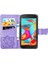 Samsung Galaxy A2 Core Kelebek Kanatları Narin Çiçekler Flip Darbeye Deri ile Uyumlu Telefon Kılıfı (Yurt Dışından) 2