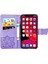 iPhone 11 Pro Max Kelebek Kanatları Narin Çiçekler Flip Darbeye Deri ile Uyumlu Telefon Kılıfı (Yurt Dışından) 3
