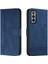 Samsung Galaxy S21 Için Pu Deri Manyetik Kapatma Flip Folio Telefon Kılıfı (Yurt Dışından) 1