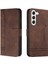 Samsung Galaxy S23 Için Pu Deri El Kayışı Flip Folio Cüzdan Telefon Kılıfı (Yurt Dışından) 5