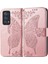 Oppo Reno 6 Pro Plus Kelebek Kanatları Narin Çiçekler Darbeye Deri Telefon Kılıfı (Yurt Dışından) 3