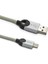 5A 100W Usba To Type-C Örgülü 1.2m Hızlı Şarj ve Data Kablosu Gri + Schitec Type-C To Usba 3.0 Otg Dönüştürücü Adaptör 3