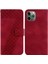 Iphone 11 Için Telefon Kılıfı Pro Kabartmalı Desen Pu Deri Kart Yuvası Cüzdan (Yurt Dışından) 1