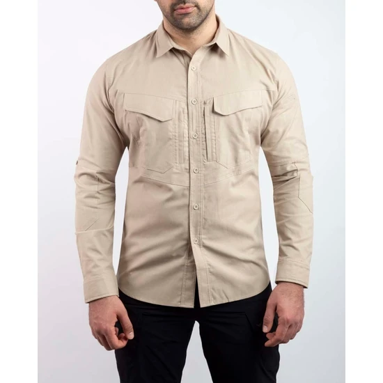 VAV Wear Outdoor Taktik Pamuklu Erkek Gömlek TACTEC01