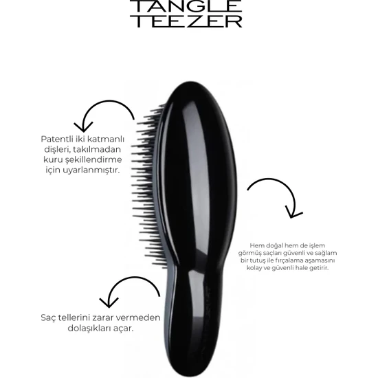 Tangle Teezer The Ultimate Black Tarak