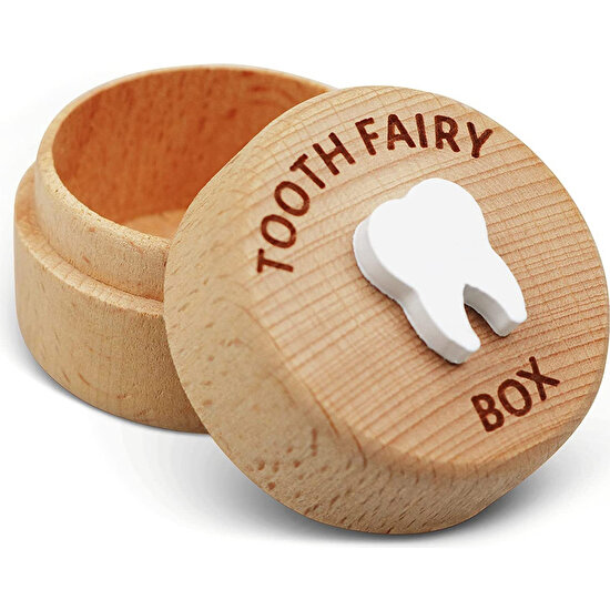 Decisive Diş Perisi Kutusu, Sevimli 3D Oyma Düşen Diş Hatıra Saklama Kutusu Erkek ve Kız, Çocuk Diş Kutuları (Yurt Dışından)
