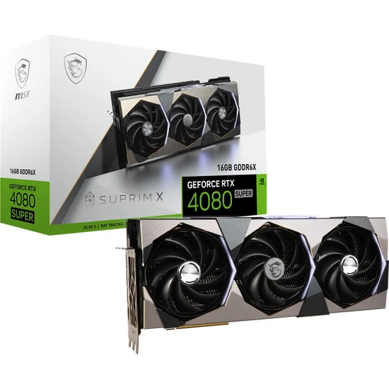 MSI VGA GEFORCE RTX 4080 SUPER 16G SUPRIM X RTX4080S 16GB GDDR6X 256B DX12 PCIE 4.0 X16 (3XDP 1XHDMI)