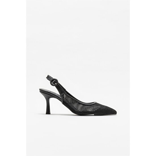 Elle Shoes Siyah Kadın Topuklu Ayakkabı