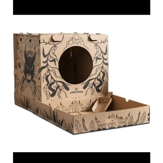 Narım Organik Portatif Karton Kedi Tuvaleti Video Anlatımlı