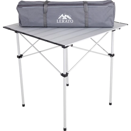 Lerato Alüminyum Katlanabilir Kamp - Piknik - Bahçe - Balkon Masası (Taşıma Çantalı)
