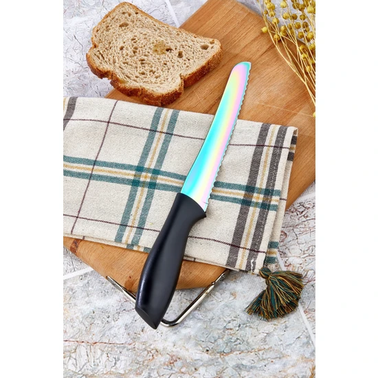 Cooker Lüx Bread Knife 34 cm Titanyum Çelik Ekmek Bıçağı