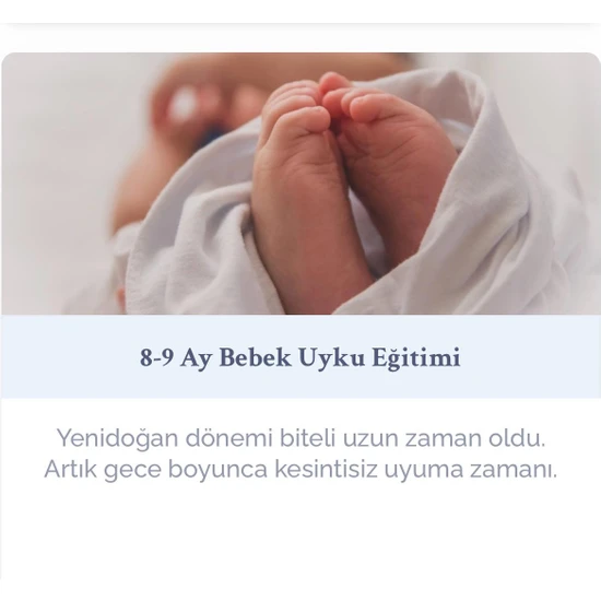 Bebek Uyku Eğitimi / 8-9 Ay