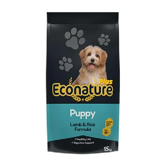 Econature Plus Puppy Kuzu Etli ve Pirinçli Yavru Köpek Maması 15 kg