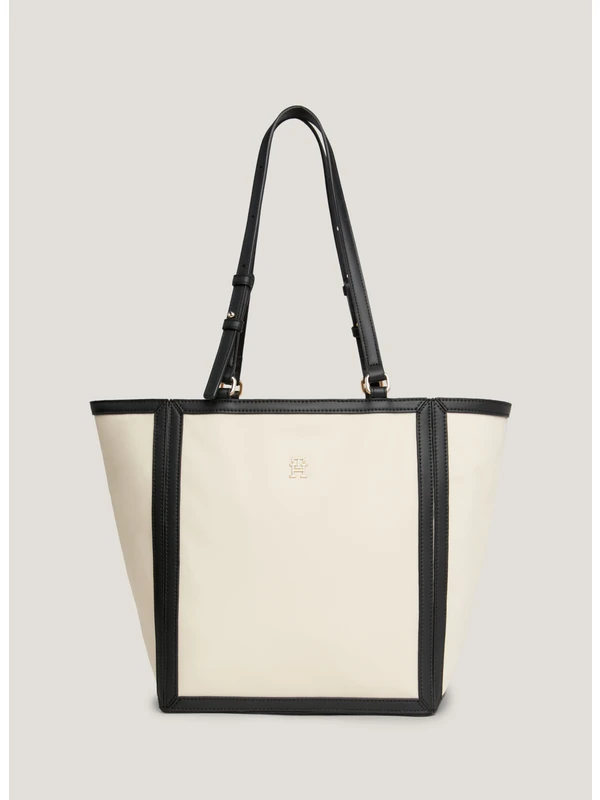 Tommy Hilfiger Bej Kadın 26X30X22 cm Tote Çanta AW0AW156980F4