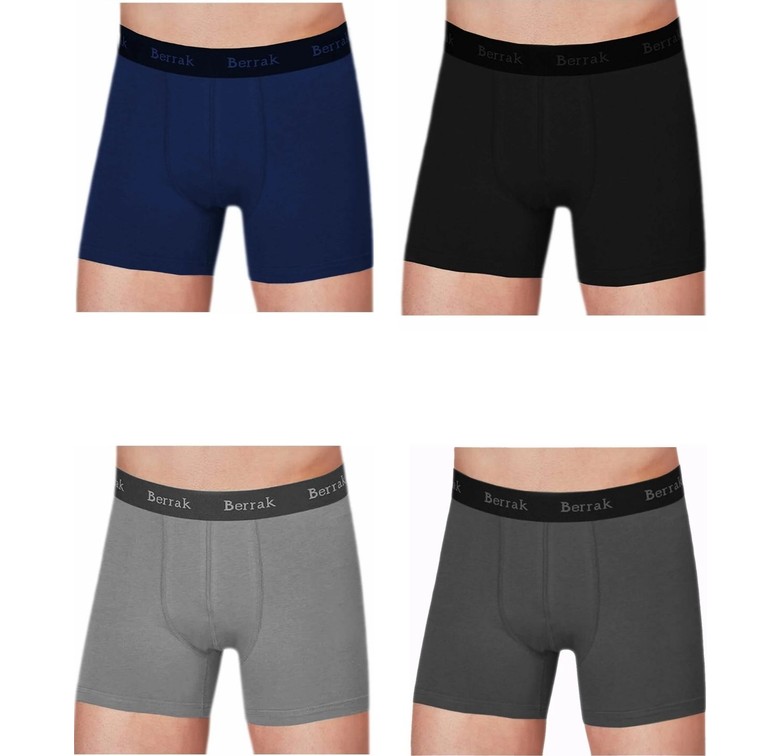 Berrak 4476 6'lı Paket Modal Kalın Kemer Erkek Boxer Abani Classic görsel 2